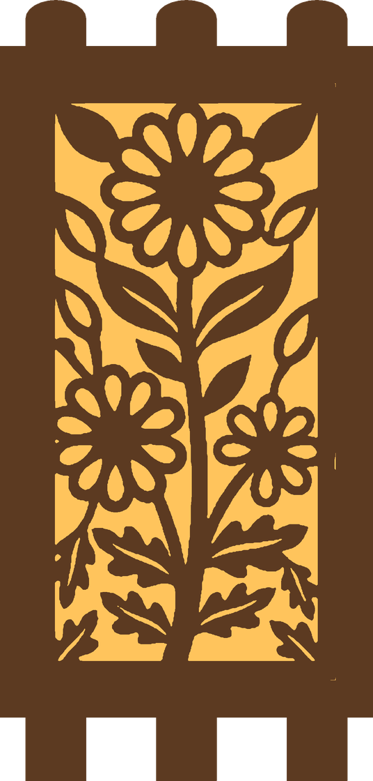 Flowers panel design